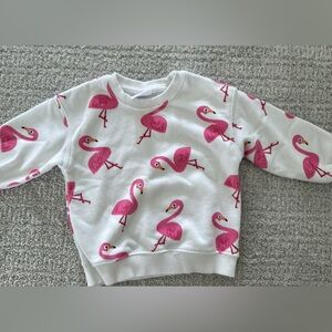 Zara flamingo sweatshirt